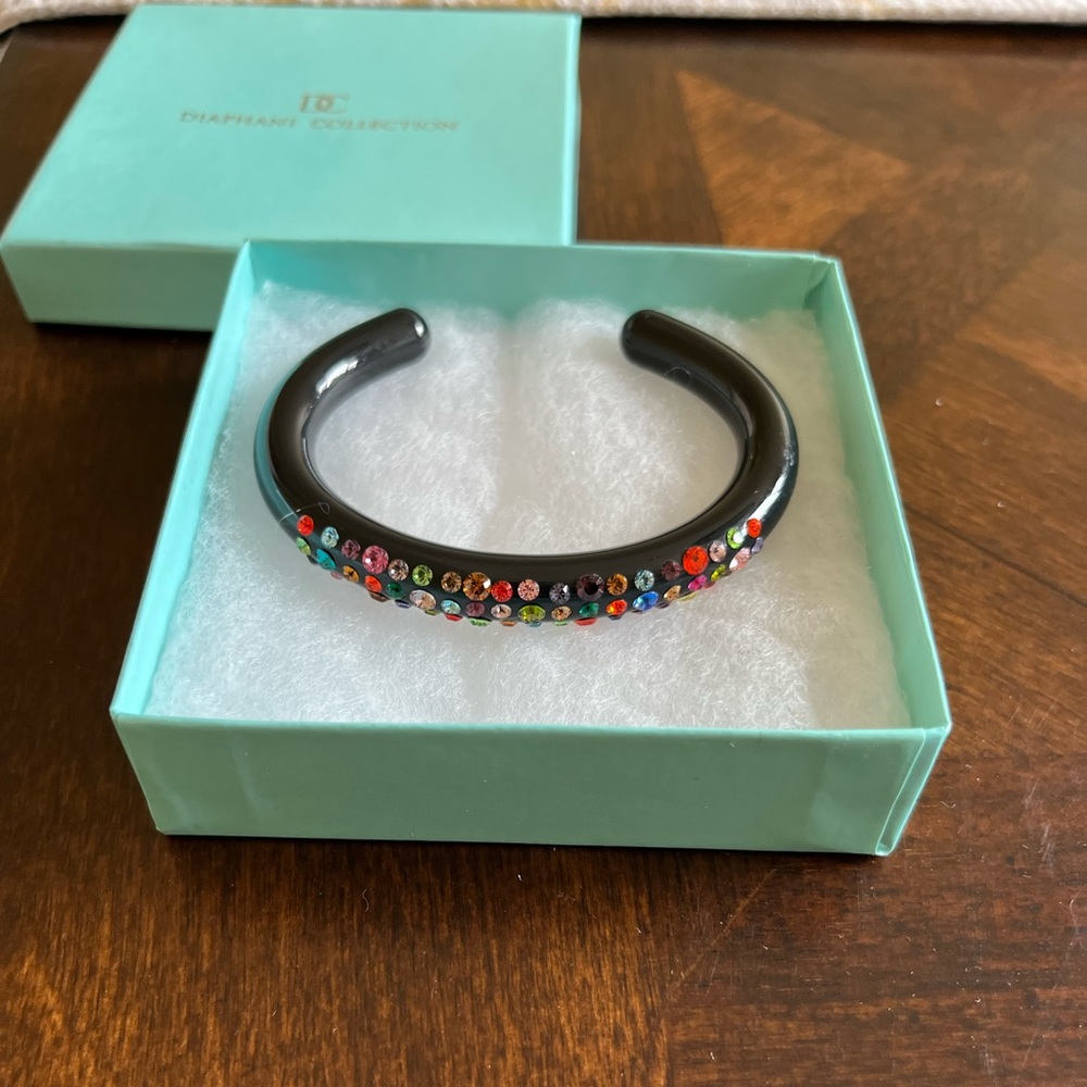 Diaphani w/ multi color Swarovski  Lucite bracelet